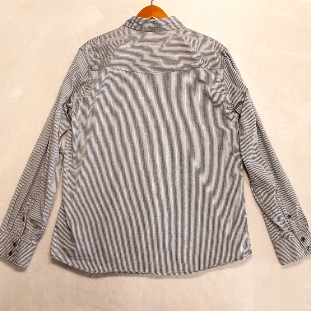 Converse One Star Oversized Snap Button Shirt Lar… - image 2